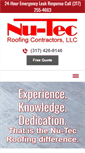 Mobile Screenshot of nutecroofing.com
